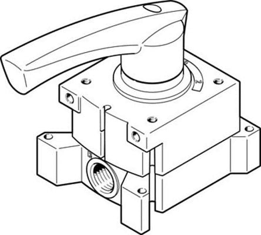 Festo Manual Pneumatic Manual Control Valve VHER Series, G G 1/2, 3192067