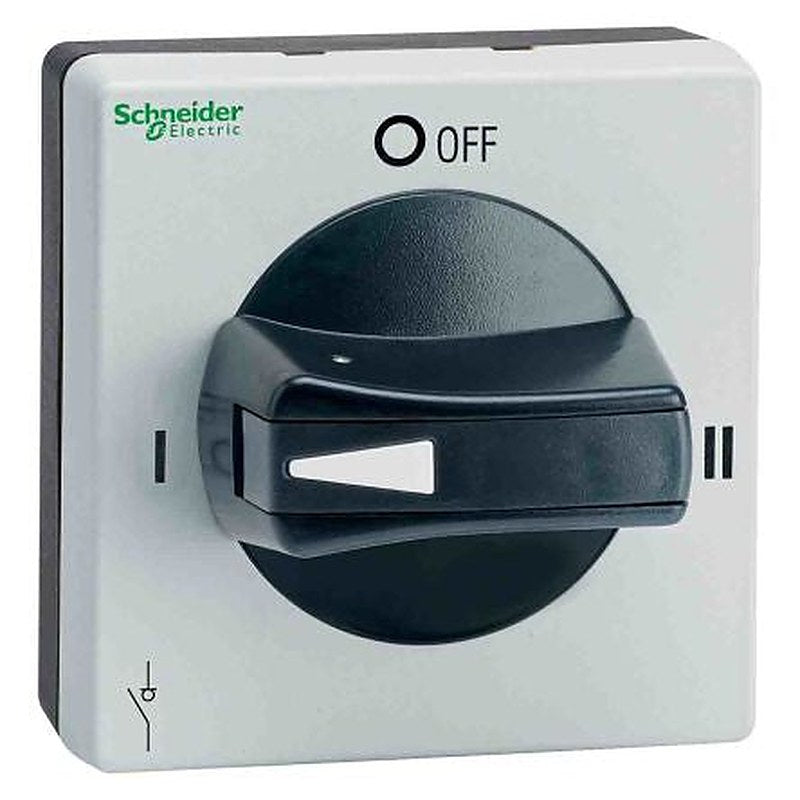 Schneider Electric Grey, Black Rotary Handle, 2.56 in, TeSys Series