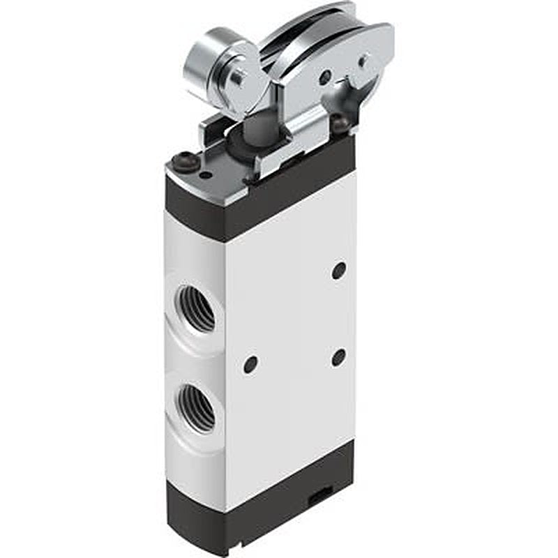 Festo Roller Lever Pneumatic Manual Control Valve VMEF Series, NPT 1/4 in NPT, 8047099