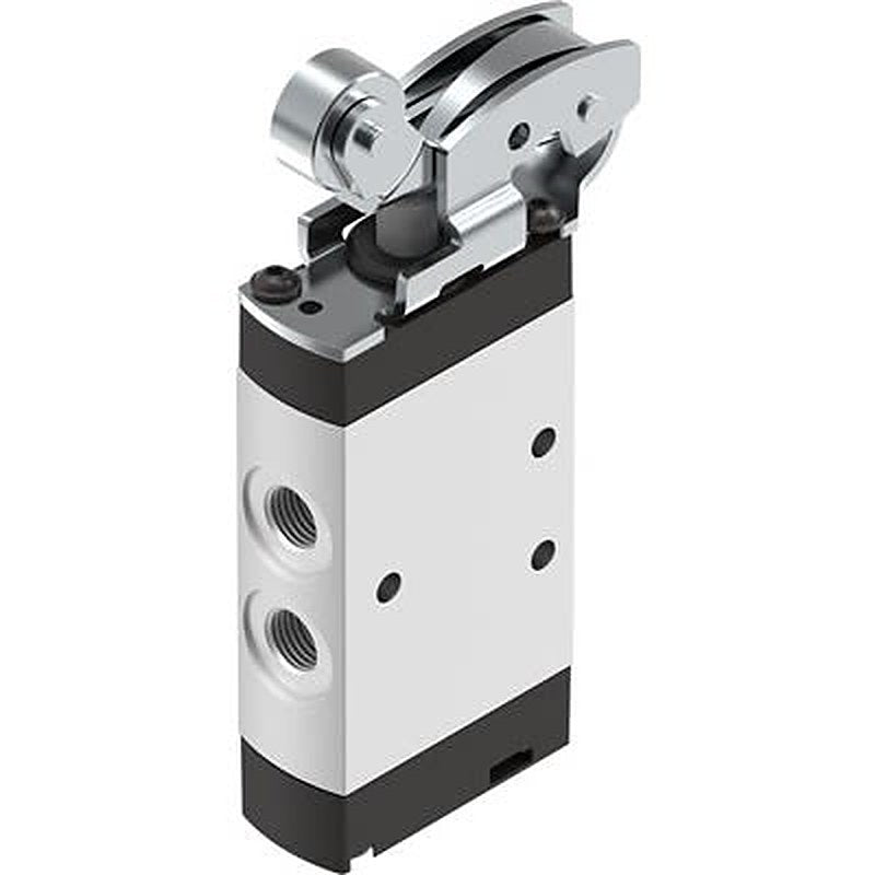 Festo Roller Lever Pneumatic Manual Control Valve VMEF Series, NPT 1/8 in NPT, 8047096