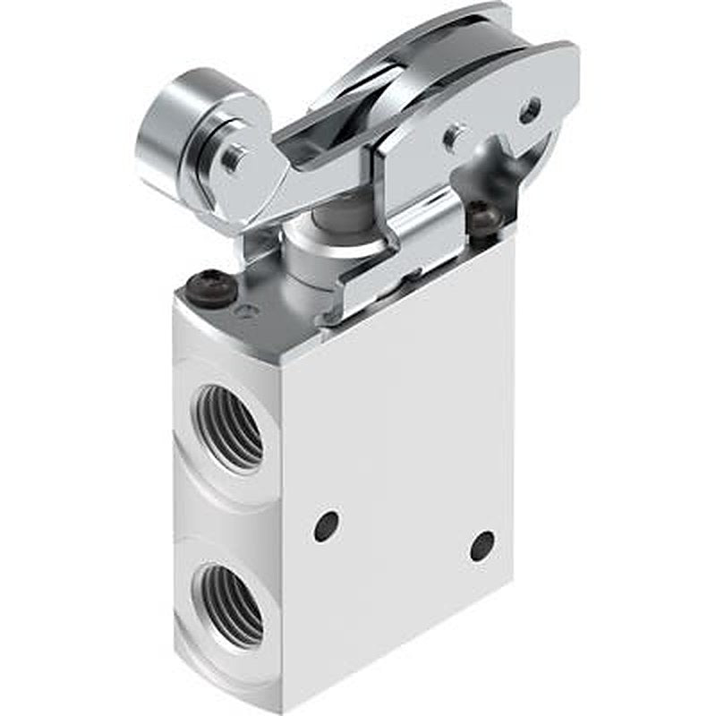 Festo Roller Lever Pneumatic Manual Control Valve VMEF Series, NPT 1/4 in NPT, 8047101