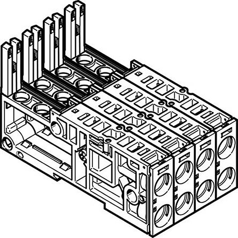 Festo 4 station Sub-Base for use with Valve Terminals MPA-L, 560983