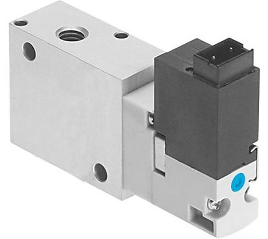 Festo Pneumatic Solenoid Valve - Closed, 3/2, Monostable Electric VOVG-L10-M32C-AH-M5-1H3 Series 24V dc