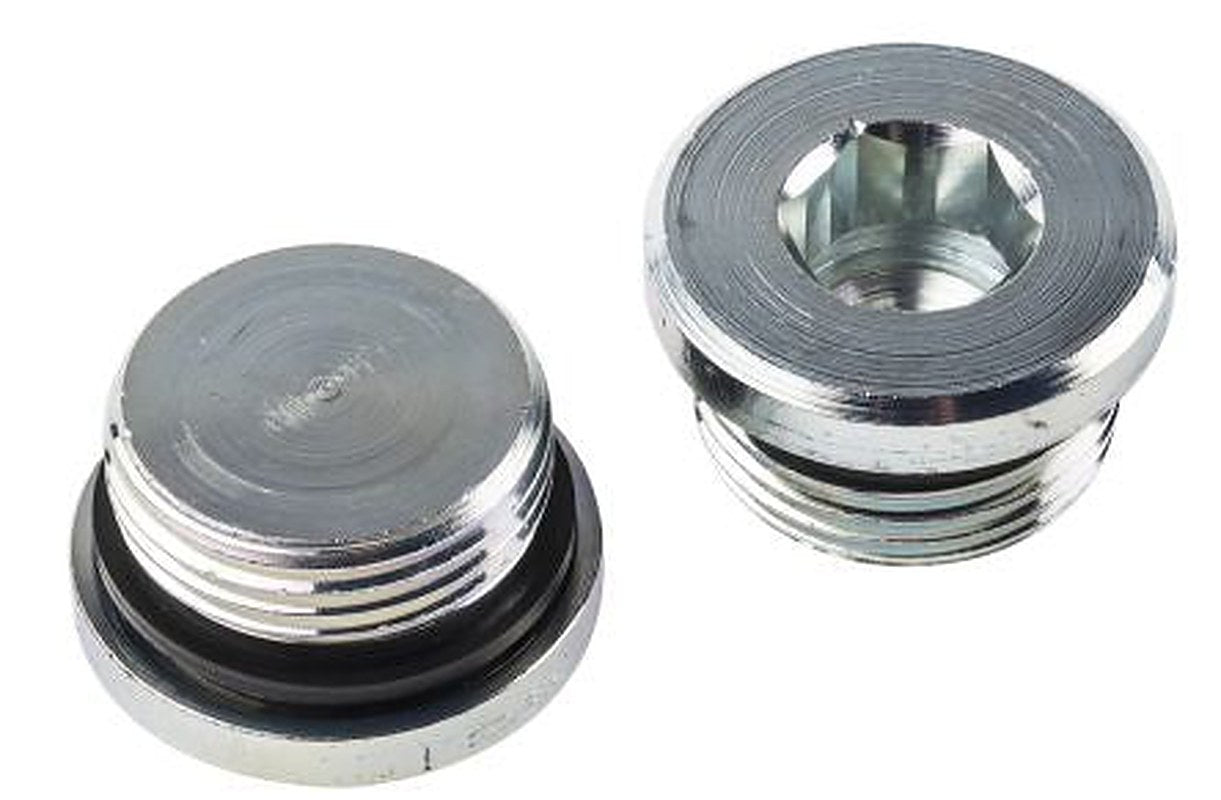 Parker VSTI1EDCF Hydraulic Blanking Plug Male, 24 °, Steel, Stainless Steel, Brass, 1 in Hose ID