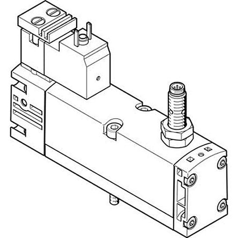 Festo Pneumatic Solenoid Valve - 5/2 Monostable Electric ISO 15407-1 VSVA-B-M52-MZ-A1-1C1-ANP Series 24V