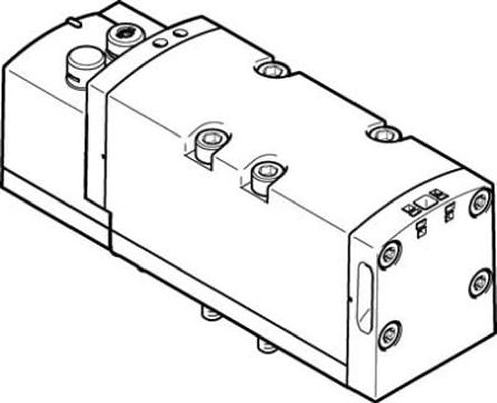 Festo Solenoid Valve - 5/2 Monostable Electric Metric VSVA-B-M52-MZD-D2-1T1L Series 24V