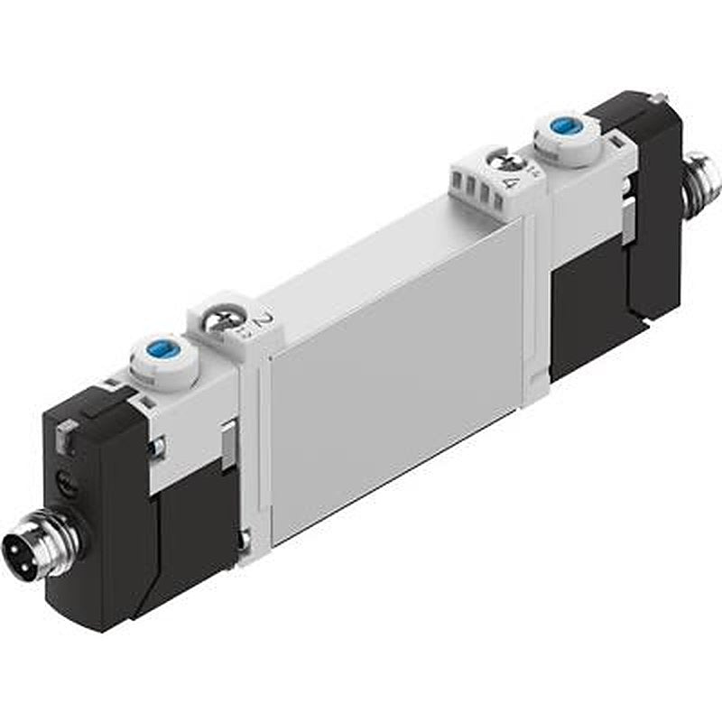 Festo Pneumatic Solenoid Valve - 5/3, Pressure Release Electric G VUVG-B10-P53U-ZT-F-1R8L Series 24V