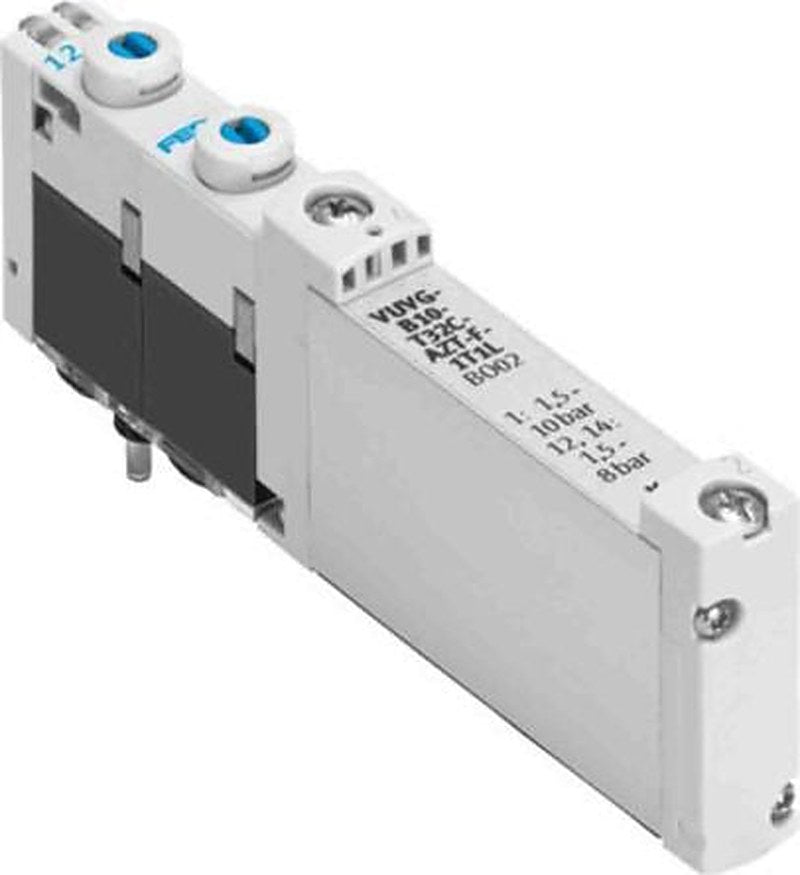 Festo Solenoid Valve - 5/3 Closed Electric Metric VUVG-B10-P53U-ZT-F-1T1L Series 22V