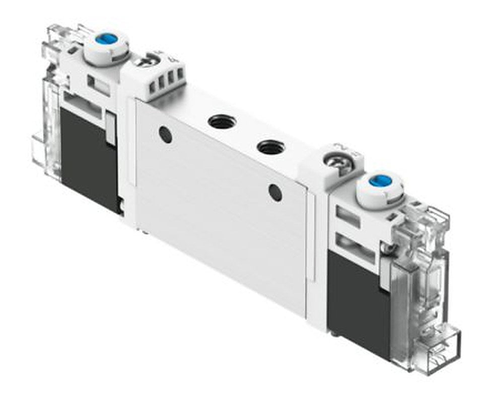 Festo Pneumatic Solenoid Valve - 2 x 3/2-Way, Monostable, Open Electric VUVG Series 24V