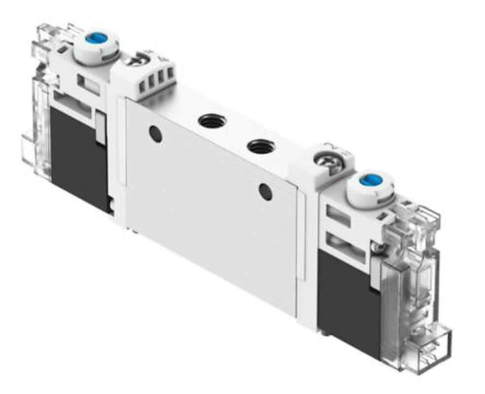 Festo Pneumatic Solenoid Valve - Open, Monostable, 2 x 3/2-Way Electric VUVG Series 24V