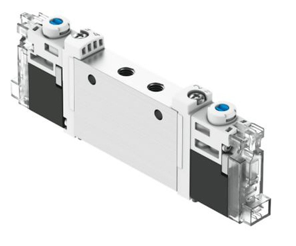 Festo Pneumatic Solenoid Valve - Open, 2 x 3/2-Way, Monostable Electric VUVG Series 24V
