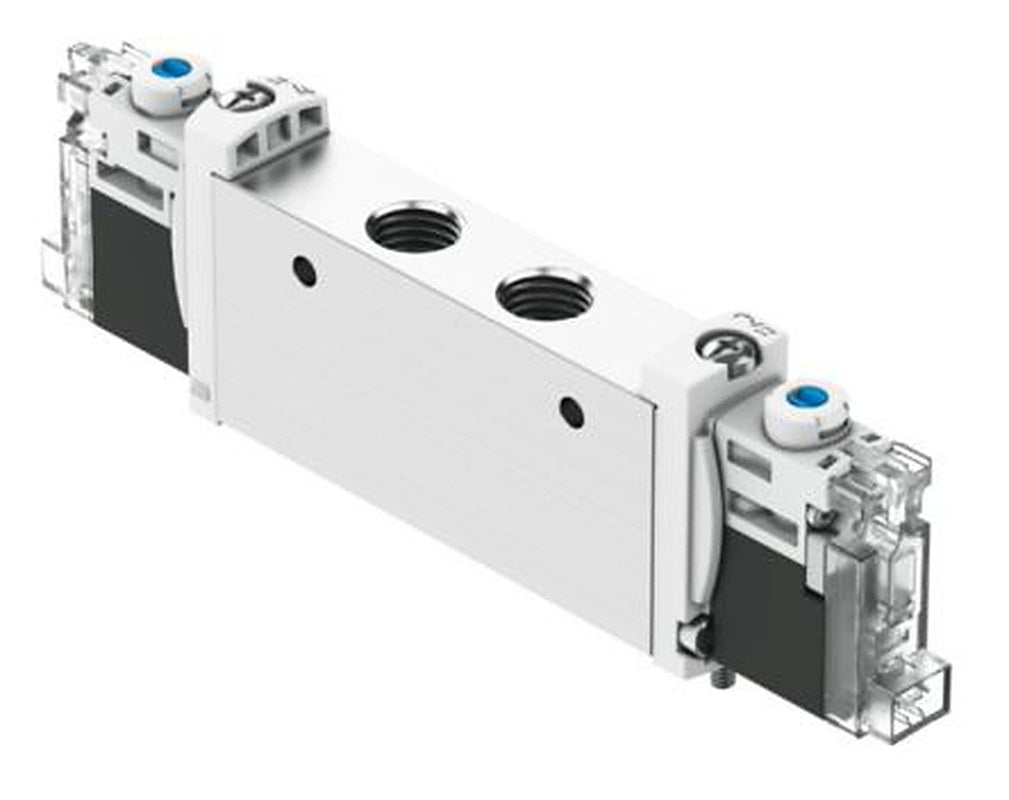 Festo Pneumatic Solenoid Valve - 2 x 3/2-Way, Closed, Monostable, Open Electric G VUVG Series 24V