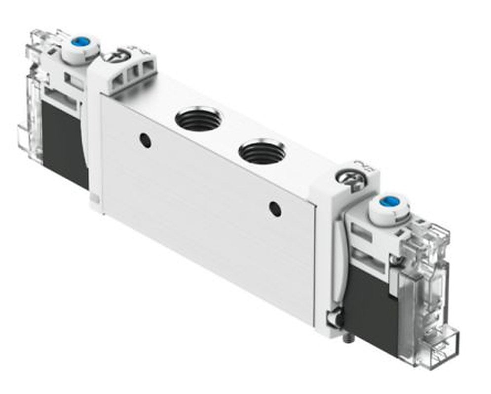 Festo Pneumatic Solenoid Valve - Open, Monostable, Closed, 2 x 3/2-Way Electric G VUVG Series 24V