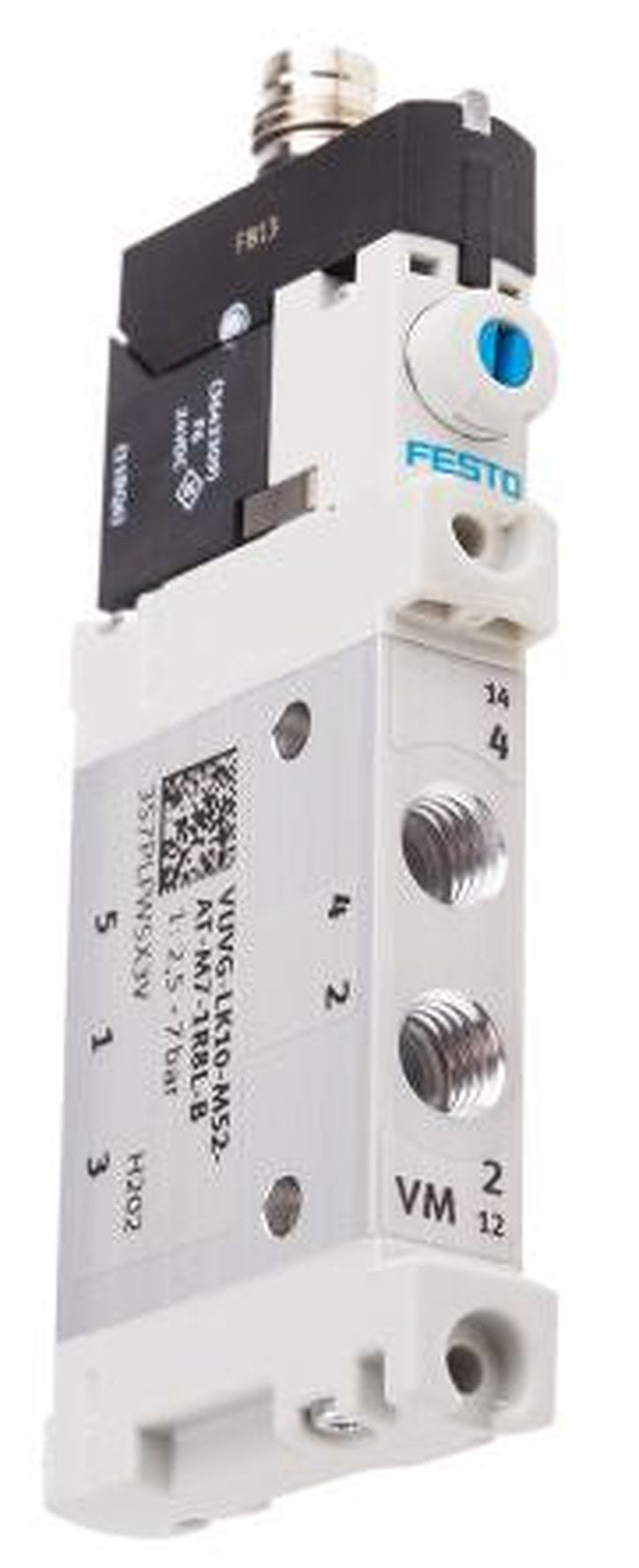 Festo Solenoid Valve - 5/2 Solenoid/Spring Metric VUVG Series 24V dc