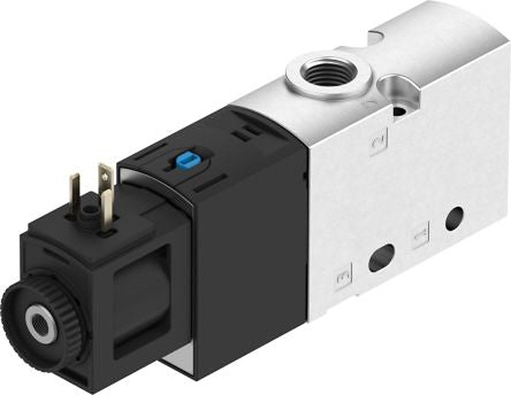 Festo Solenoid Valve - 3/2 Closed Monostable Electric G VUVS-L20-M32C-MZD-G18-F7-1C1 Series 24V dc