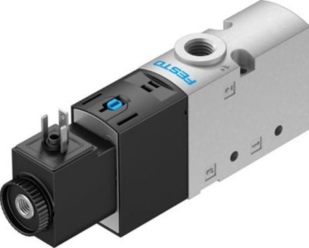 Festo Pneumatic Solenoid Valve - 1 Solenoid, 3/2 NO Electric G VUVS-L20-M32U-AZD-G18-F7-1C1 Series 24V