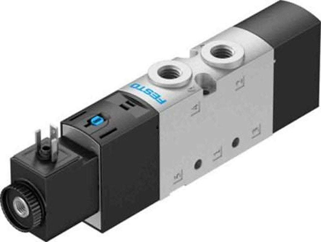 Festo Solenoid Valve - 5/2 Monostable Electric G VUVS-L20-M52-AD-G18-F7-1C1 Series 24V dc