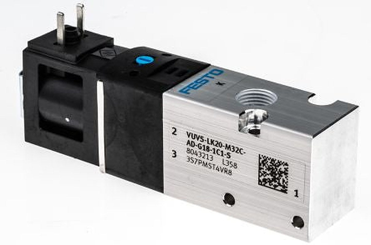 Festo Solenoid Valve - 3/2 Solenoid G VUVS Series 24V dc