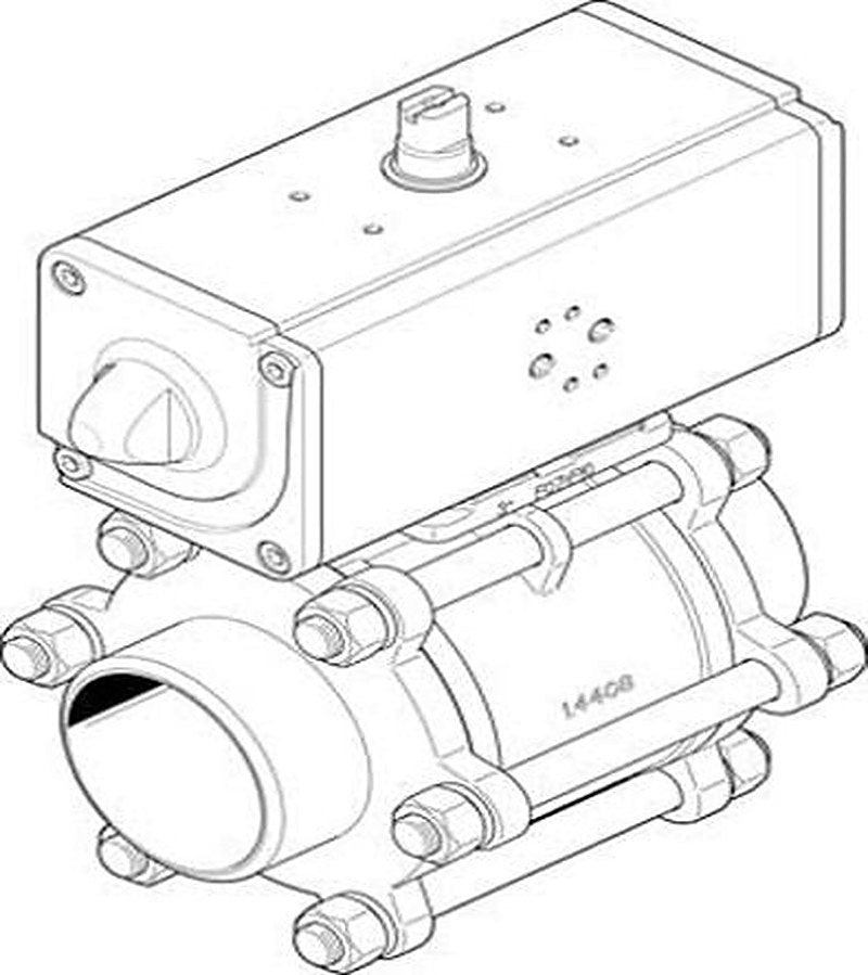 Festo Ball Valve 2 Port Actuated Ball Valve - Spark Plug