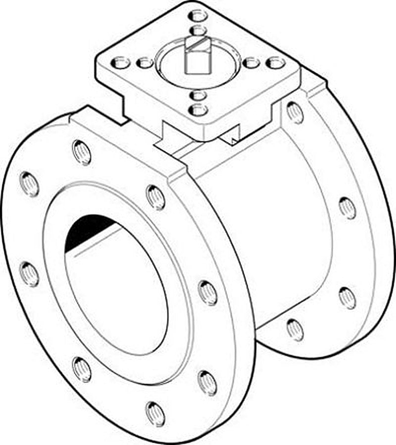 Festo Mechanical 2 Port Ball Valve -