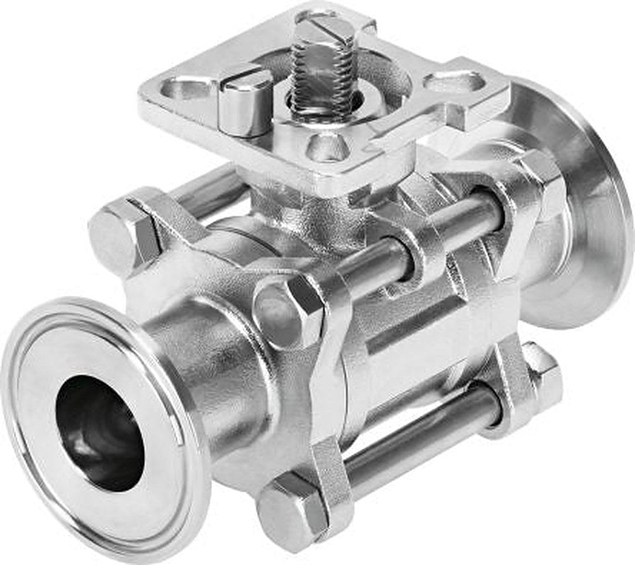 Festo Stainless Steel Clamp to ASME-BPE Clamp to ASME-BPE, Ball Valve, G