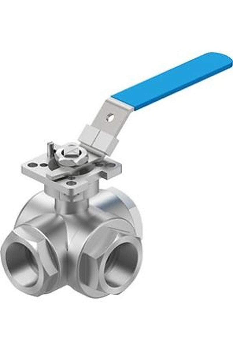 Festo Stainless Steel Threaded Threaded Ball, NPT 63 bar, Ball Valve