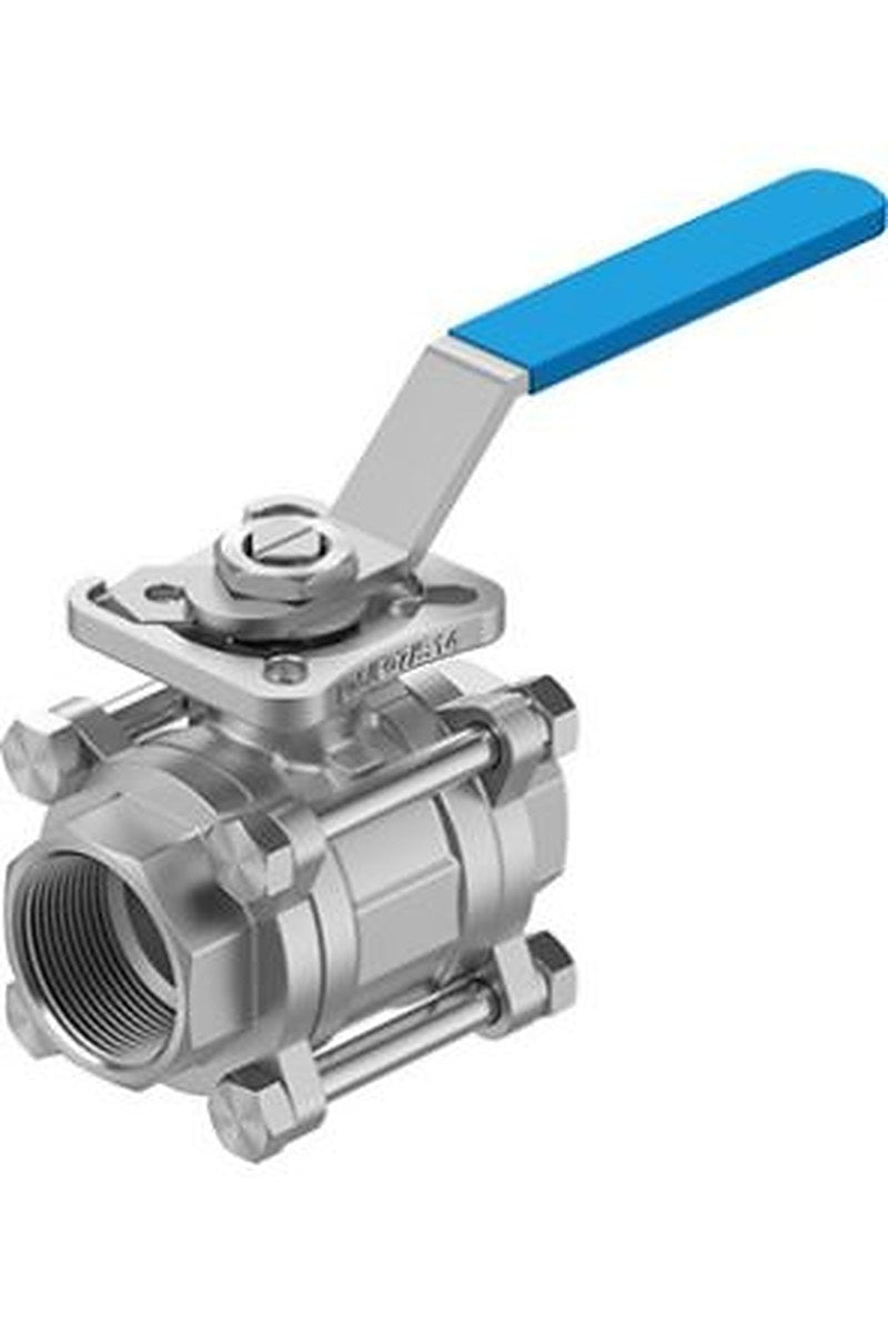 Festo Stainless Steel Threaded Threaded Ball, NPT 63 bar, Ball Valve