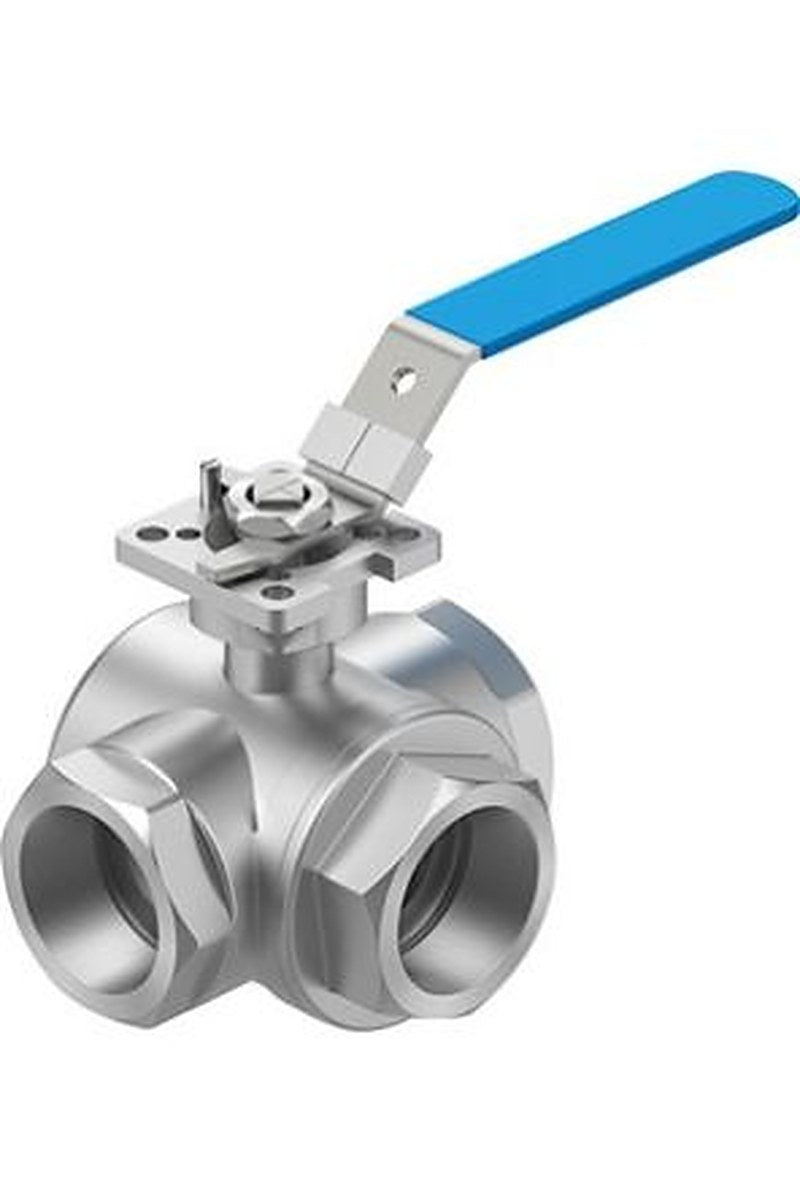 Festo Stainless Steel Threaded Threaded Ball, NPT 63 bar, Ball Valve
