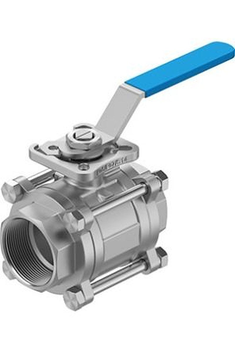 Festo Stainless Steel Threaded Threaded Ball, NPT 63 bar, Ball Valve
