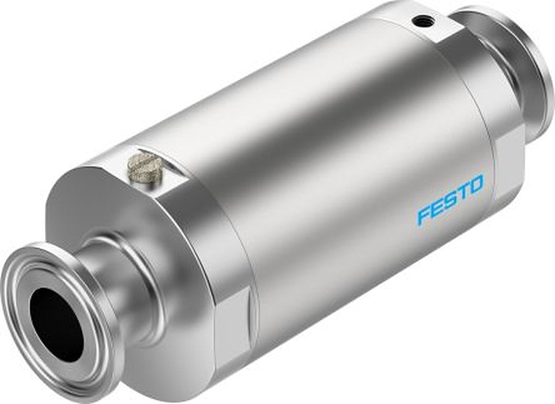 Festo VZQA Series Pinch Valve Pinch Valve, 3412424, Inlet Female, Clamp, Outlet Female