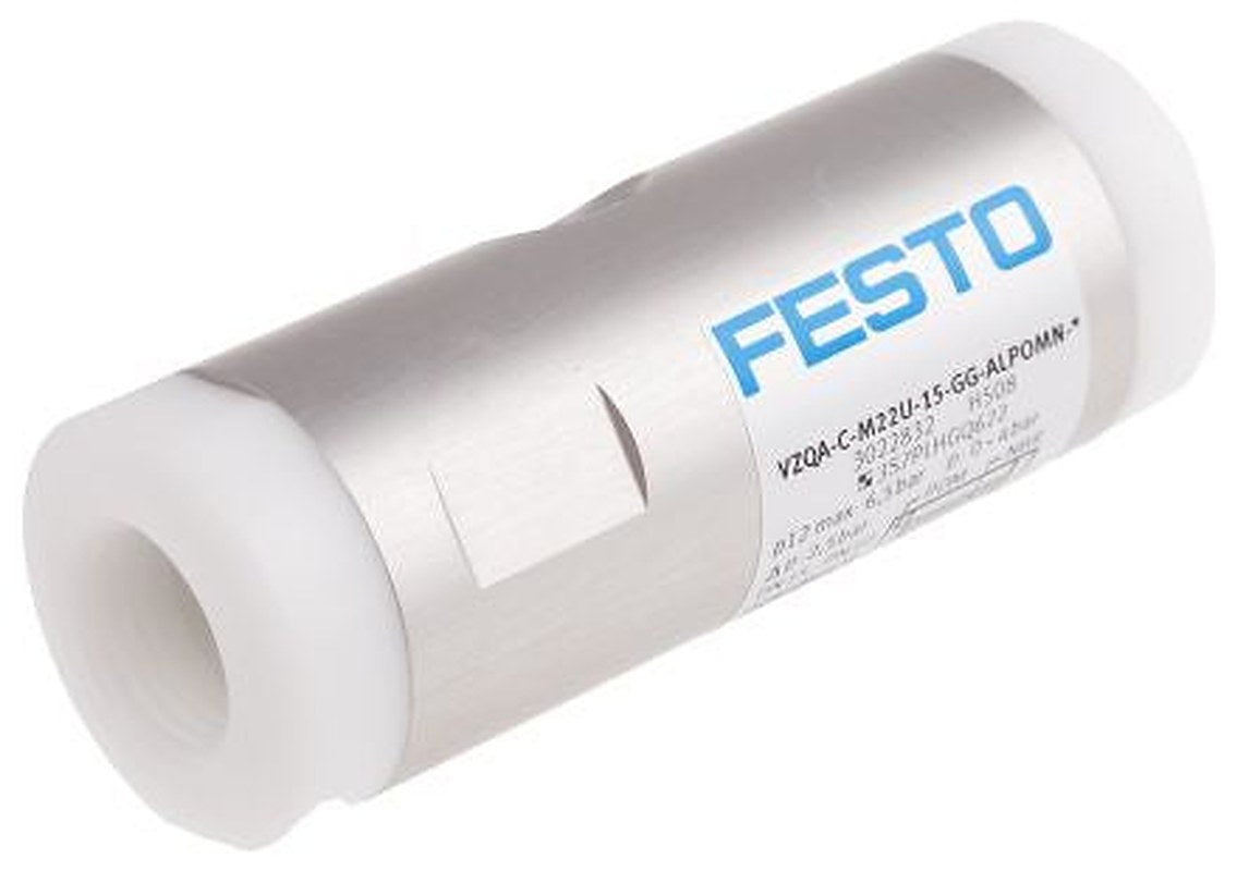 Festo VZQA Series Pinch Valve, 3022832, Inlet Female, Outlet Female