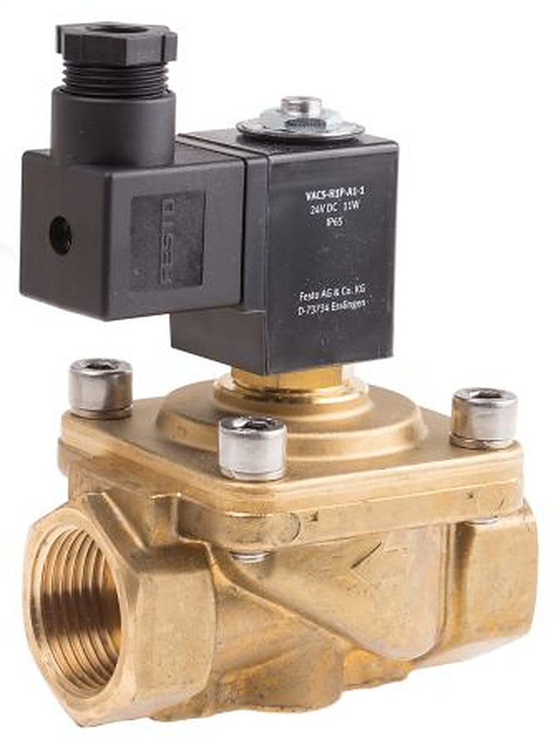 Festo Solenoid Valve - 2/2 Solenoid G VZWF Series 24V dc
