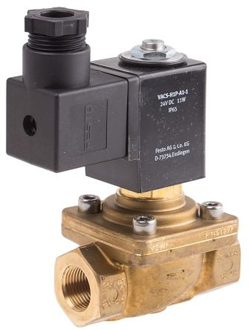 Festo Solenoid Valve - 2/2 Solenoid G VZWF Series 24V dc