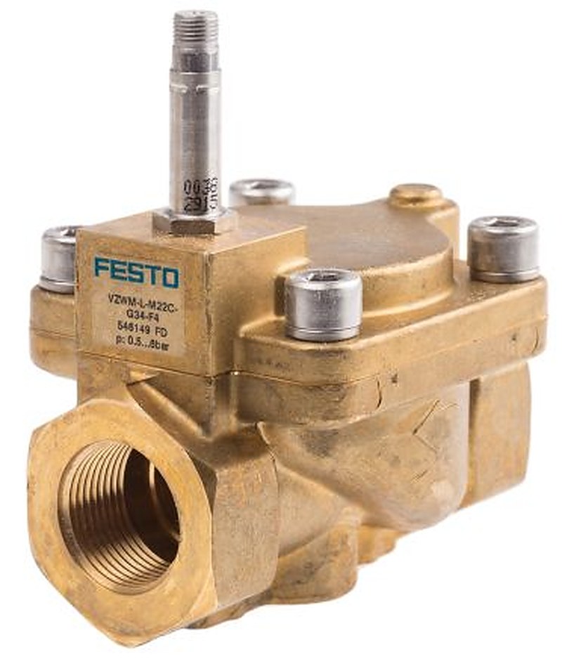 Festo Pneumatic Solenoid Valve - 2/2 Solenoid/Spring G VZWM Series