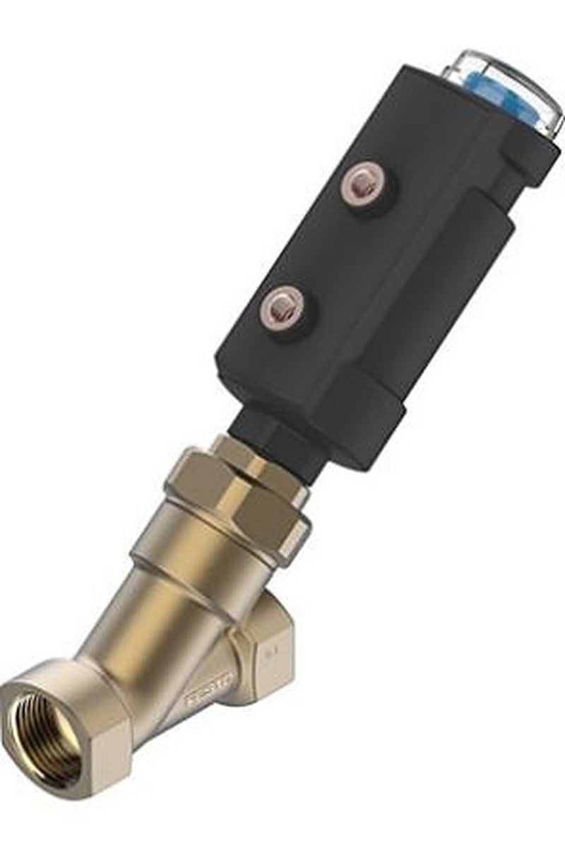 Festo Angle Seat type Pneumatic Actuated Valve, 0.7 Mpa, G, Female 1/8 in