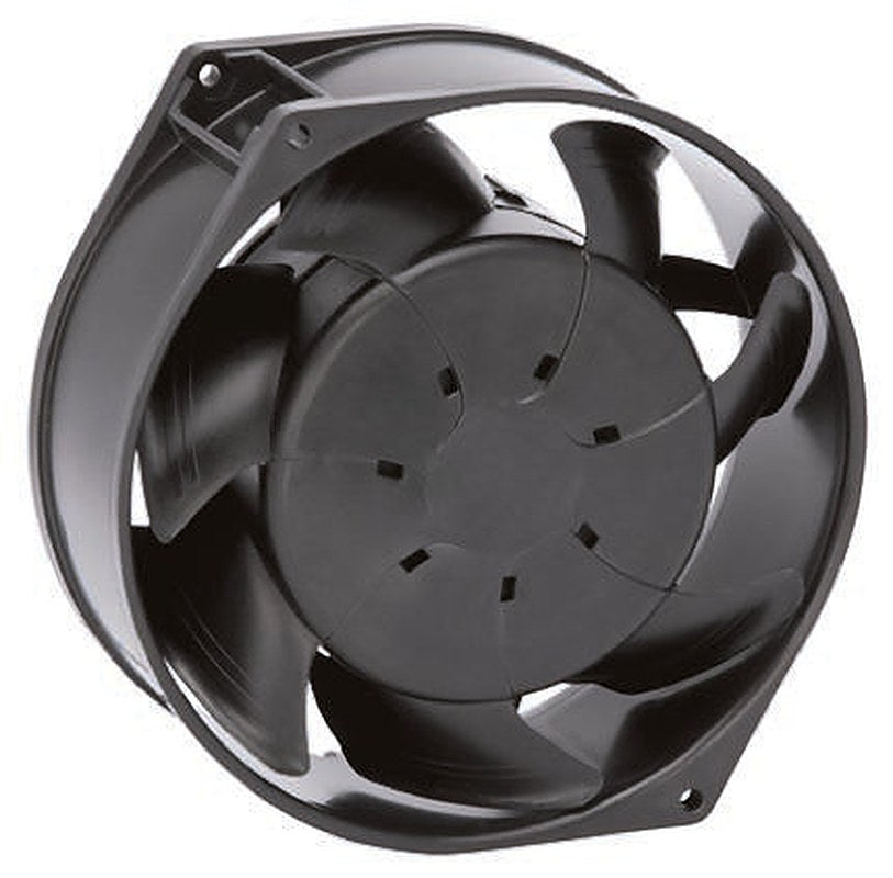 ebm-papst W1G130 Series Axial Fan, 115V ac, 370 m³/h, 25 W, 380 mA Max, IP54 172 mm, 172mm, 57 mm