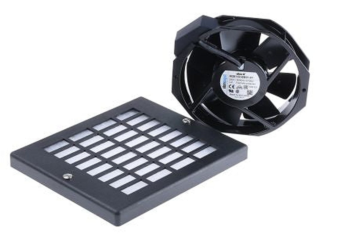 ebm-papst W2E142 Series Axial Fan Kit, 230V ac, 330 m³/h, IP20 150 mm, 172mm, 38 mm