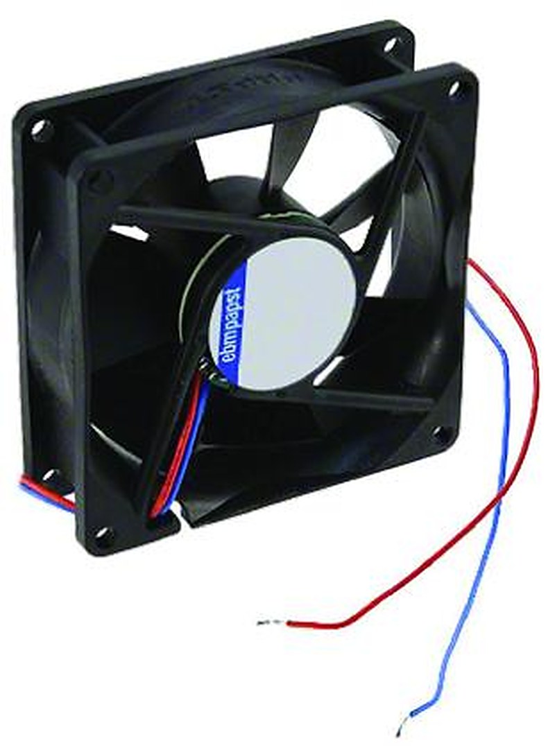 ebm-papst W2G115 Series Axial Fan, 12V dc, 200 m³/h, 4.5 W, 375 mA Max, IP22 127 mm 127mm 38 mm