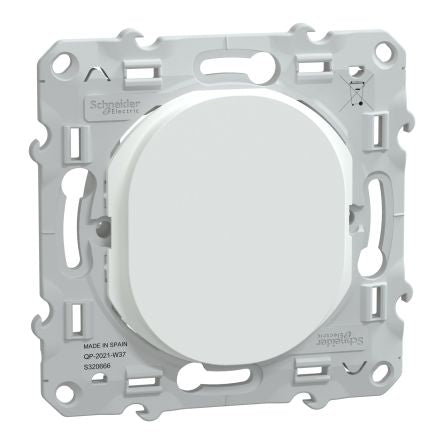 Schneider Electric Ovalis Series Push Button Switch, Flush, IP21D