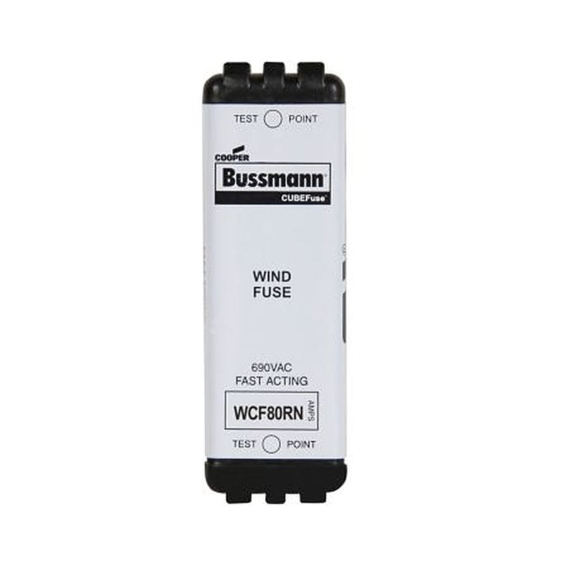Eaton 80A Fast Acting Glass Filled Polyethersulfone Cartridge Fuse, 3.01 x 1 in