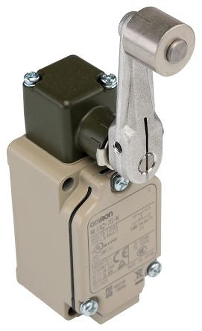 Omron WL Series Roller Lever Limit Switch, IP67, Metal Housing, 250V ac