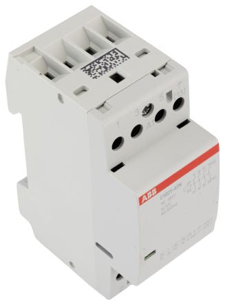 ABB ESB25 Contactor, 110V, 120 V Coil, 4-Pole, 25 A, 17.3 kW 120V, 4 NO, 400V