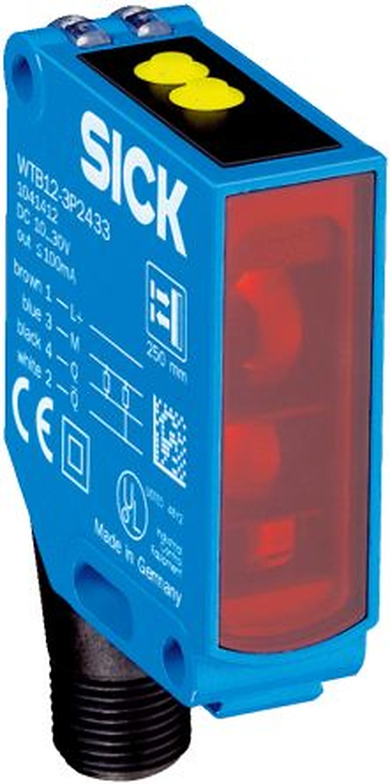 SICK Background Suppression Photoelectric Sensor, Block Sensor