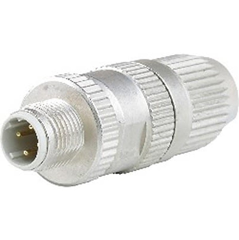B&R Male 4 way M12, Straight to Connector