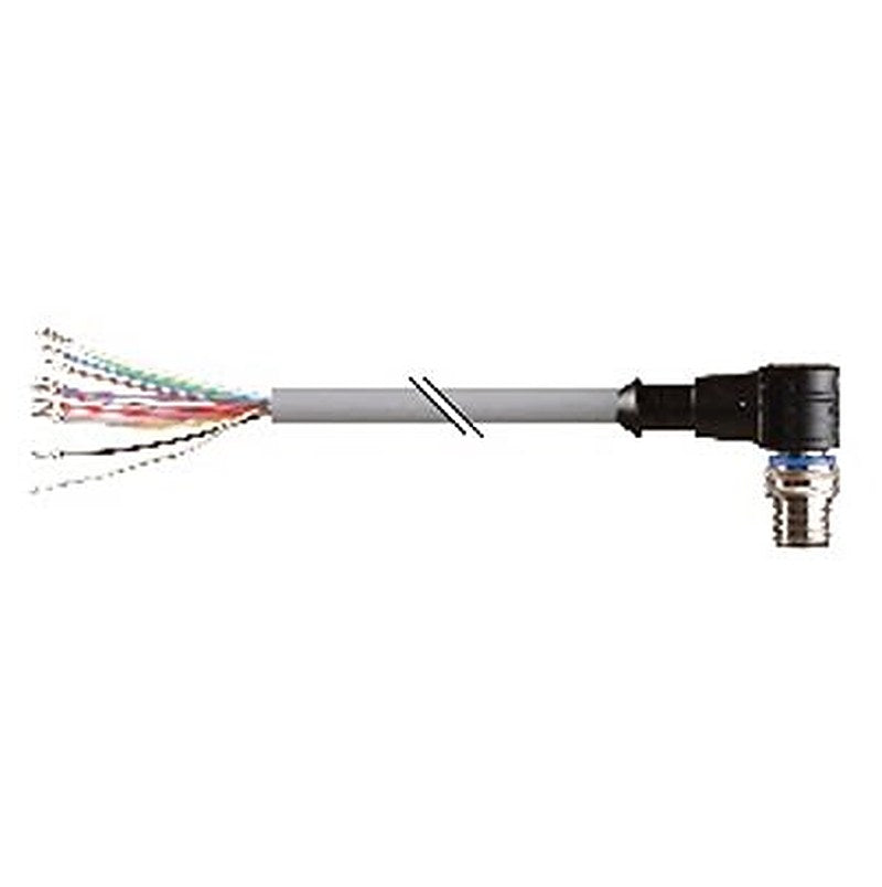 B&R Male 12 way Right Angle to 12 way Unterminated Actuator/Sensor Cable, 5 m