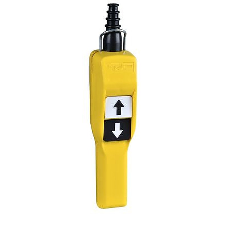 Schneider Electric SPDT Push Button Pendant Station Yellow Polypropylene