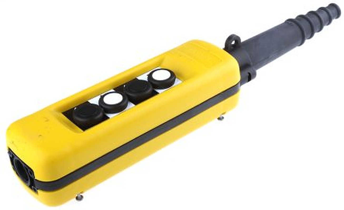 Schneider Electric 4 NO/4 NC Push Button Pendant Station Yellow Polypropylene