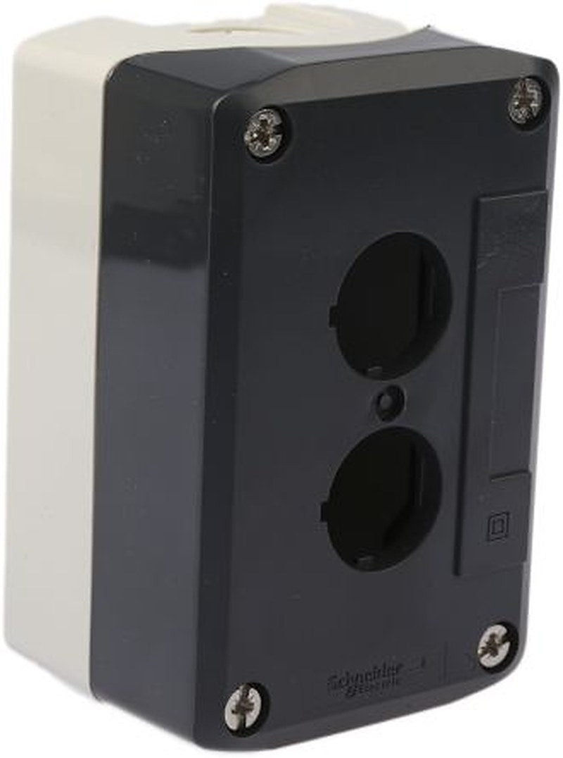 Schneider Electric Grey Polycarbonate XALD Control Station Enclosure - 2 Hole 22 mm Diameter