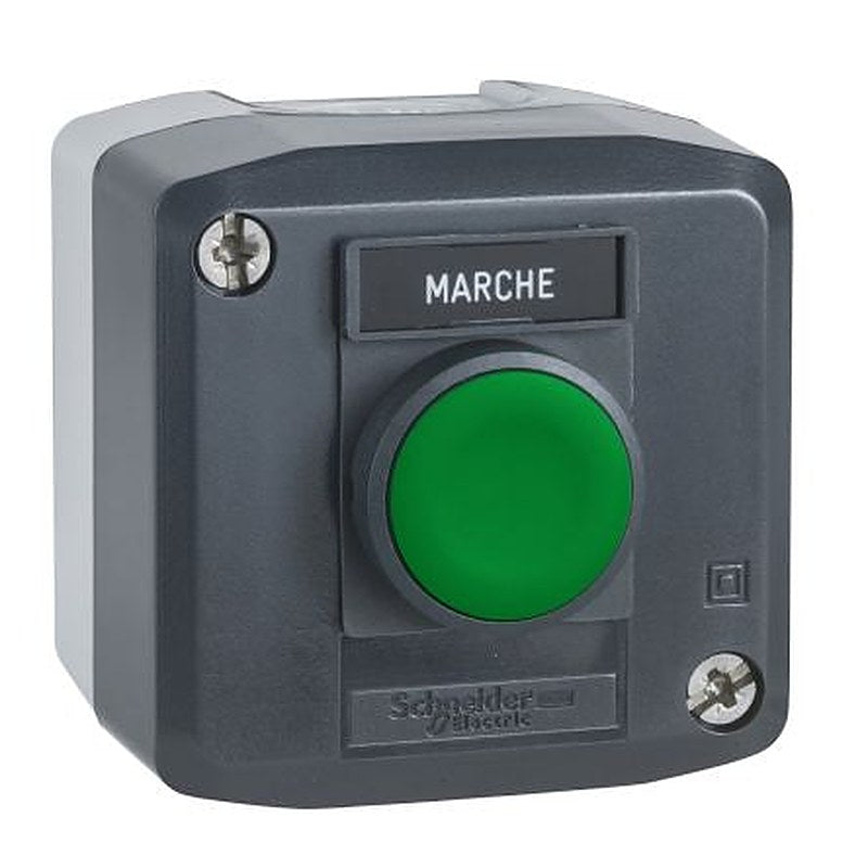 Schneider Electric Spring Return Enclosed Push Button, Polycarbonate, Green, IP67, IP66, IP69K
