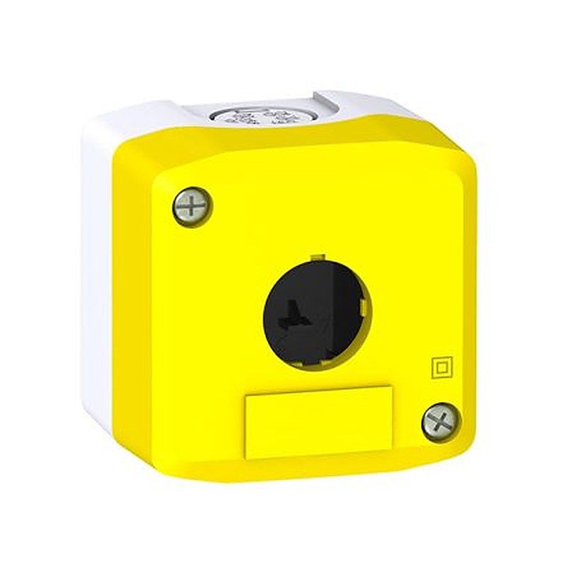 Schneider Electric Yellow, Grey Polycarbonate Harmony Control Station Enclosure - 1 Hole 22 mm Diameter